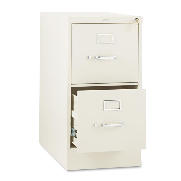 26-1/2"D Two-Drawer, Full-Suspension Letter File by HON