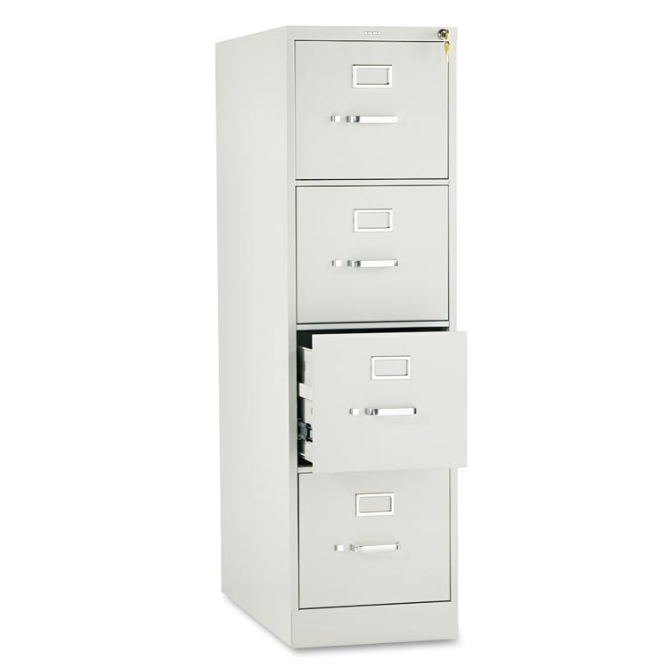 26-1/2"D Four-Drawer, Full-Suspension Letter File by HON