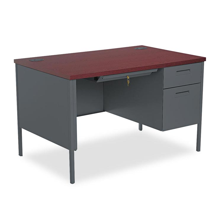 48"W x 30"D x 29-1/2"H Right Pedestal Desk by HON