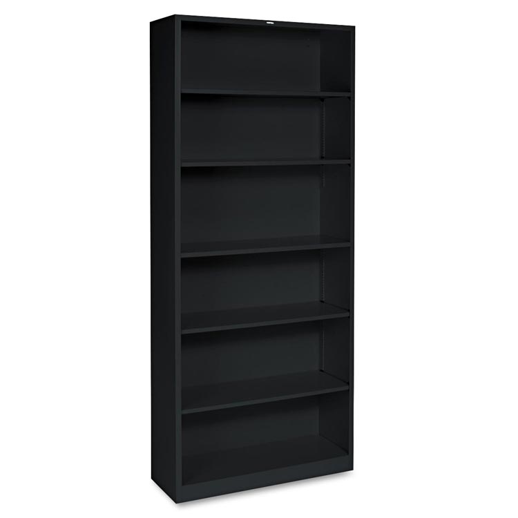 34-1/2"W x 12-5/8"D x 81-1/8"H Six-Shelf Metal Bookcase by HON