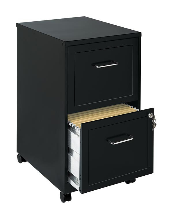 2 Drawer Mobile File Cabinet by Hirsh Industries