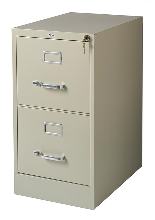 2 Drawer Letter Size Vertical File Cabinet - 22"D by Hirsh Industries