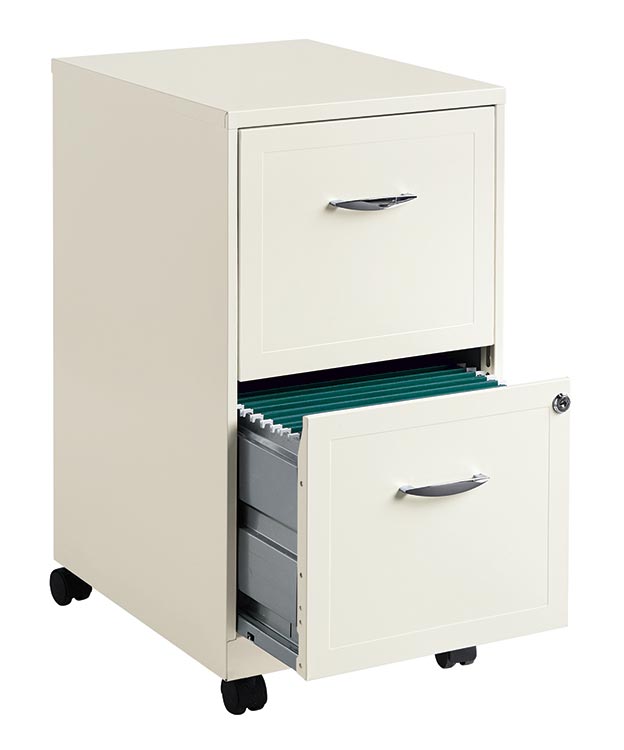 2 Drawer Mobile File Cabinet by Hirsh Industries