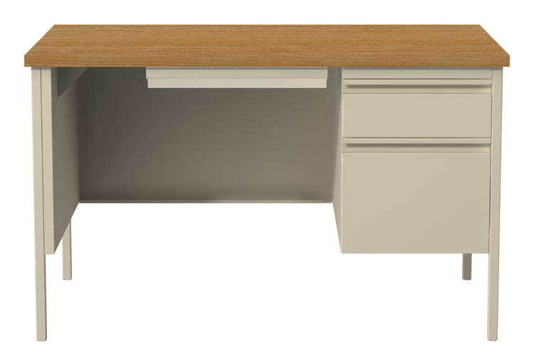 30" x 48" Single Pedestal Desk by Hirsh Industries