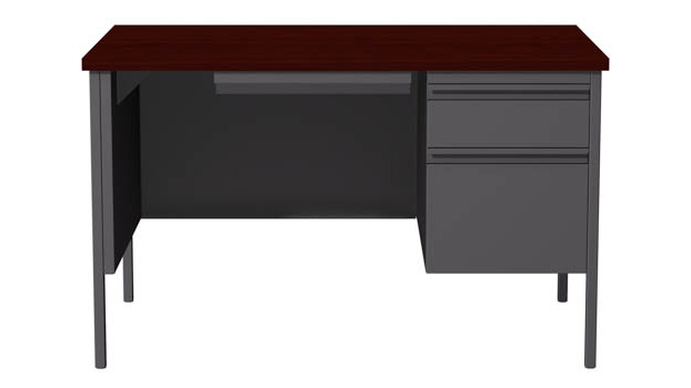 30" x 48" Single Pedestal Desk by Hirsh Industries