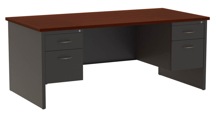 36x72 Double Pedestal Desk by Hirsh Industries