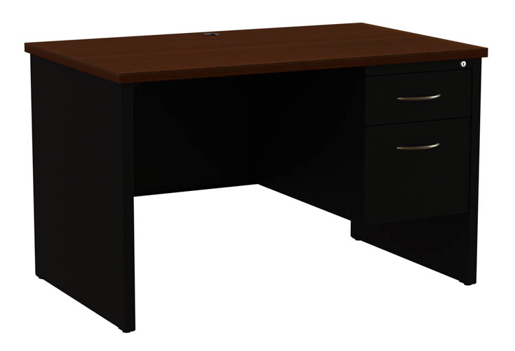 30"x 48" Single Pedestal Desk by Hirsh Industries