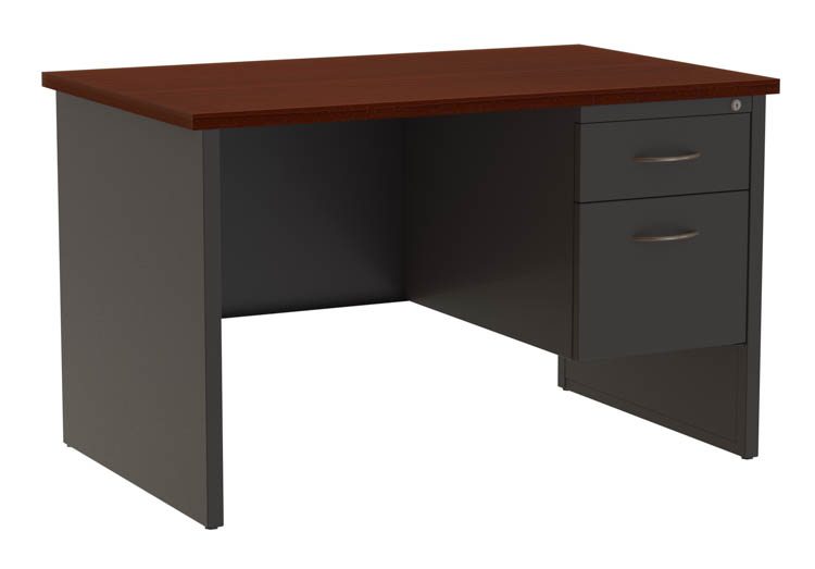 30"x48" Single Pedestal Desk by Hirsh Industries