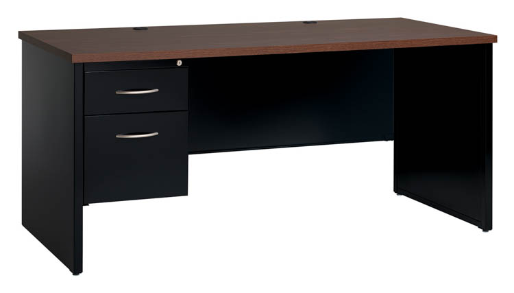 30"x 66" Left Hand Single Pedestal Desk by Hirsh Industries