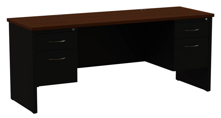 72 W Double Pedestal Credenza by Hirsh Industries