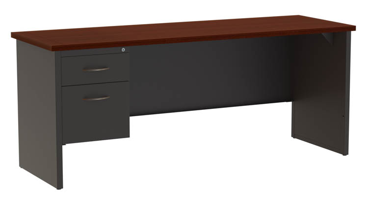 24 x 72 Left Hand Single Pedestal Credenza by Hirsh Industries