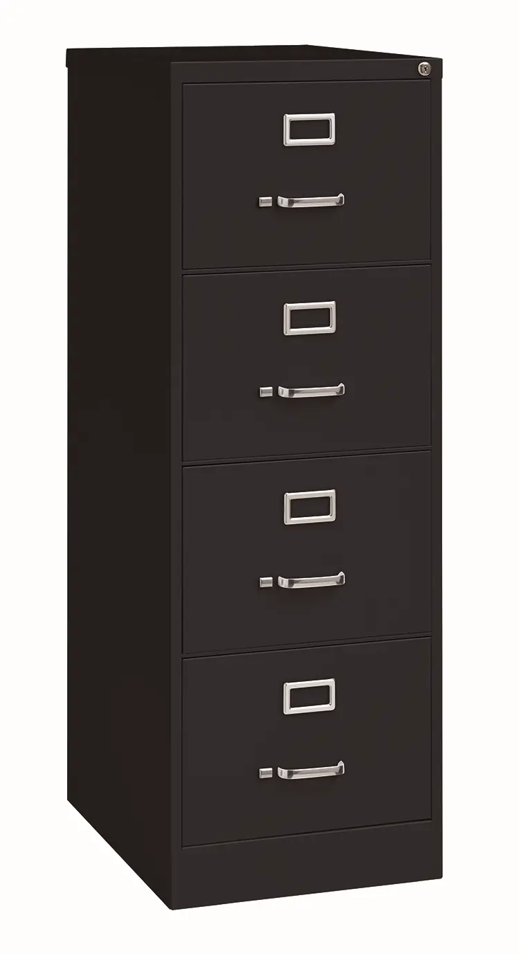 Ball-Bearing Vertical File Cabinet 18in W x 25in D x 52in H with 4 Drawers by Hirsh Industries