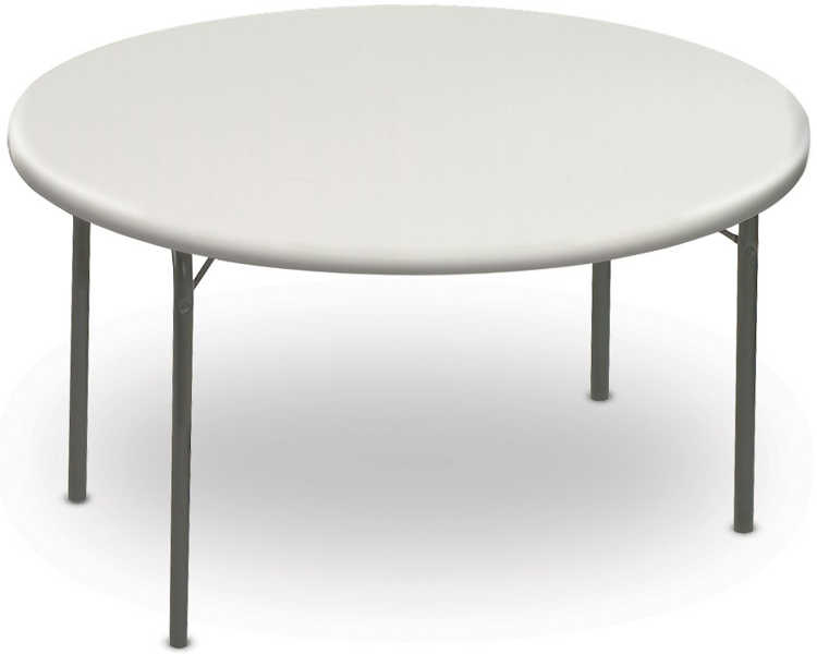 60" Round Heavy Duty Folding Table by Iceberg