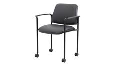 Stackable Meeting Chairs WFB Designs Square Back  Diamond Stacking Chair With Arm