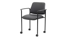 Stackable Meeting Chairs WFB Designs Square Back  Diamond Stacking Chair With Arm