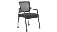 Lobby & Guest Chairs - Metal WFB Designs Linear Mesh Guest Chair with Casters