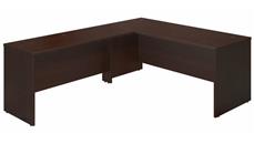 L Shaped Desks Bush Furniture 72in W x 30in D Desk Shell with 60in W Return