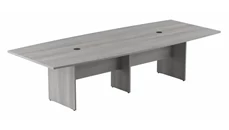 Conference Tables Bush Furniture 10ft W x 48in D Boat Shaped Conference Table with Wood Base