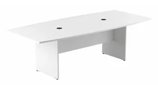 Conference Tables Bush Furniture 8ft W x 42in D Boat Shaped Conference Table with Wood Base