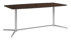 Conference Tables Bush Furniture 6ft W x 36" D Boat Shaped Conference Table with Metal Base