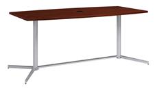 Conference Tables Bush Furniture 6ft W x 36" D Boat Shaped Conference Table with Metal Base