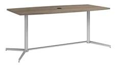 Conference Tables Bush Furniture 6ft W x 36" D Boat Shaped Conference Table with Metal Base