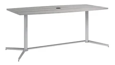 Conference Tables Bush Furniture 6ft W x 36" D Boat Shaped Conference Table with Metal Base