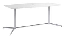 Conference Tables Bush Furniture 6ft W x 36" D Boat Shaped Conference Table with Metal Base