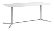 Conference Tables Bush Furniture 6ft W x 36" D Boat Shaped Conference Table with Metal Base