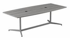 Conference Tables Bush Furniture 8ft W x 42in D Boat Shaped Conference Table with Metal Base