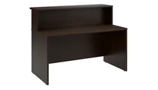 Reception Stand-Alone Desk Bush Furniture 60in W x 30in D Reception Desk with Shelf