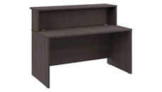 Reception Stand-Alone Desk Bush Furniture 60in W x 30in D Reception Desk with Shelf