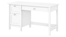 Stand-Alone Single Pedestal Desks Bush Furniture 54in W Computer Desk with Drawers