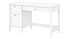 Stand-Alone Single Pedestal Desks Bush Furniture 54in W Computer Desk with Drawers