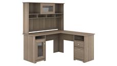 L Shaped Desks with Hutch Bush Furniture 60in W L-Shaped Computer Desk with Hutch