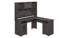 L Shaped Desks with Hutch Bush Furniture 60in W L-Shaped Computer Desk with Hutch
