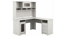 L Shaped Desks with Hutch Bush Furniture 60in W L-Shaped Computer Desk with Hutch