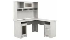L Shaped Desks with Hutch Bush Furniture 60in W L-Shaped Computer Desk with Hutch