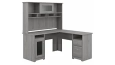 L Shaped Desks with Hutch Bush Furniture 60in W L-Shaped Computer Desk with Hutch