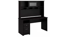 Stand-Alone Desks with Hutch Bush Furniture 60in W Computer Desk with Hutch and Drawers