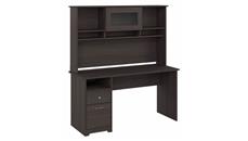 Stand-Alone Desks with Hutch Bush Furniture 60in W Computer Desk with Hutch and Drawers