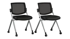 Nesting Chairs Bush Furniture Mesh Back Nesting Chairs - Set of 2