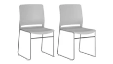 Stackable Meeting Chairs Bush Furniture Nesting Chairs - Set of 2