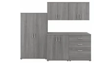 Tall Storage Cabinets Bush Furniture 5 Piece Modular Closet Storage Set with Floor and Wall Cabinets