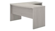 L Shaped Desk Shells Bush Furniture L-Shaped Bow Front Desk