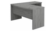 L Shaped Desk Shells Bush Furniture L-Shaped Bow Front Desk