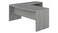 L Shaped Desk Shells Bush Furniture 72in W Bow Front L-Shaped Desk