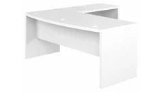 L Shaped Desk Shells Bush Furniture 72in W Bow Front L-Shaped Desk