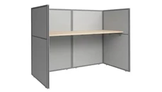 Cubicles Bush Furniture 60in W Cubicle Desk Workstation with 45in H Closed Panels