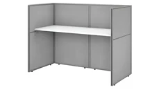 Cubicles Bush Furniture 60in W Cubicle Desk Workstation with 45in H Closed Panels